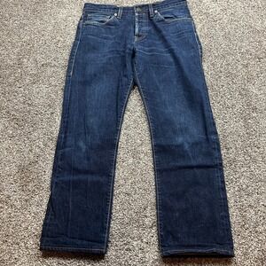 Imogene Willie Jeans Mens 30x26 Dark Wash Straight Leg Button Fly Selvedge S